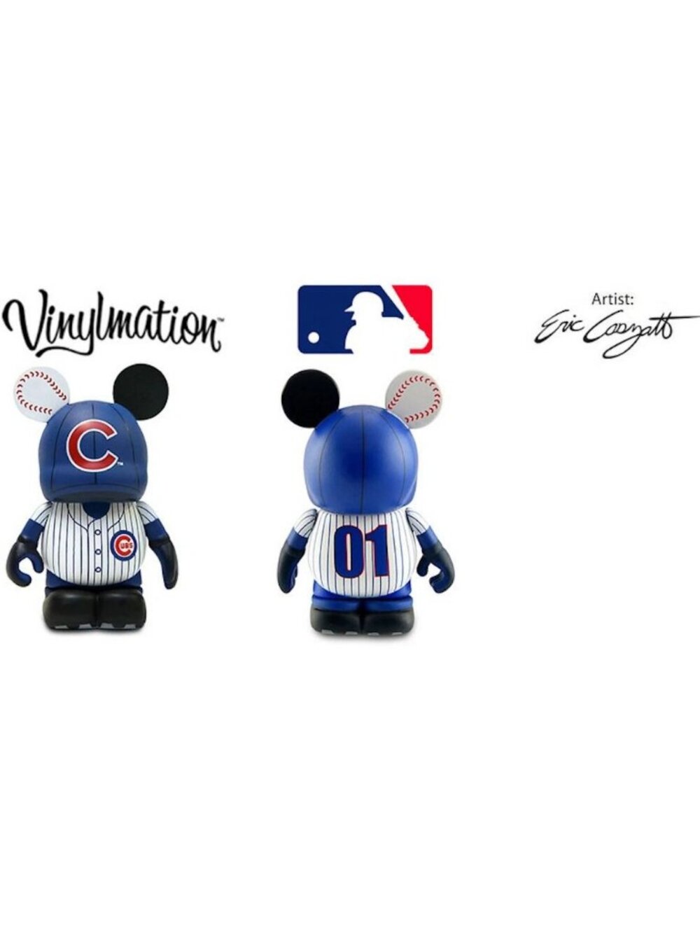 New Disney Parks Authentic MLB Chicago Cubs Baseball Vinylmation World Series